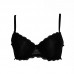 Reggiseno Love&bra Noemi modello balconcino in pizzo Bianco-Nero-Cipria